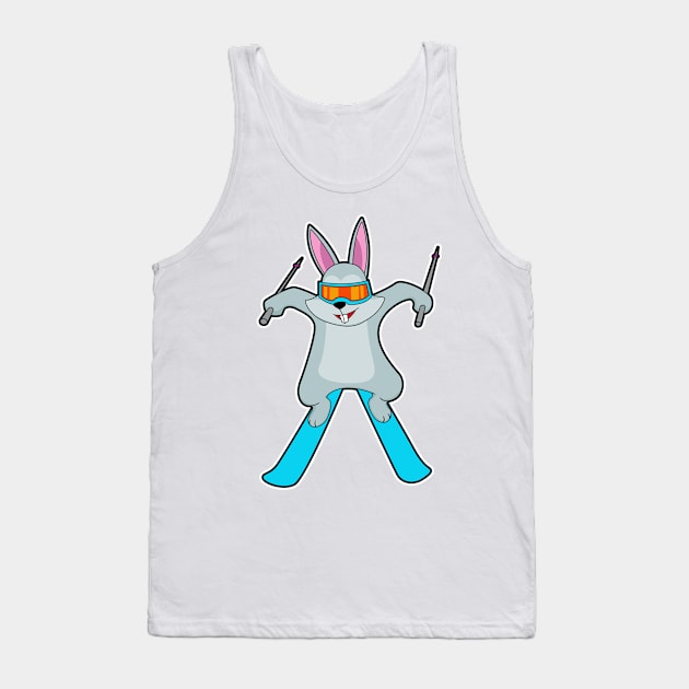 Bunny as Skier with Ski Tank Top by Markus Schnabel